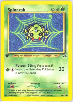 Spinarak card photo