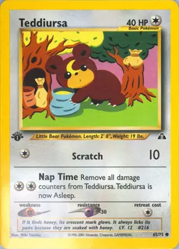 Teddiursa card photo
