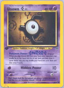 Unown [E] card photo