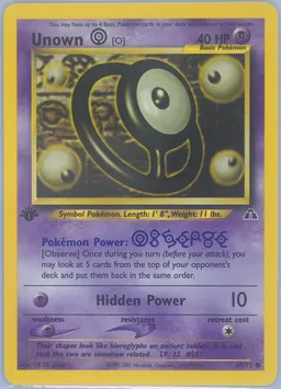 Unown [O] card photo