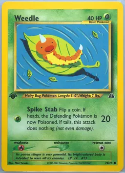 Weedle card photo