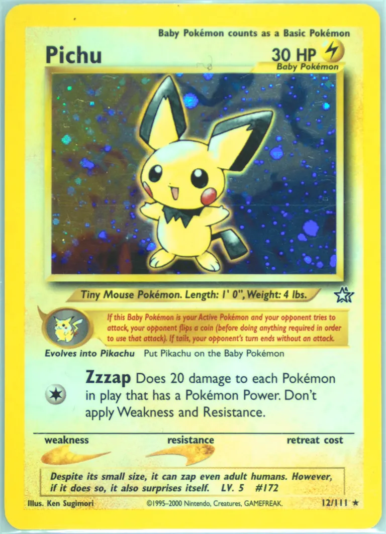 Pichu card photo