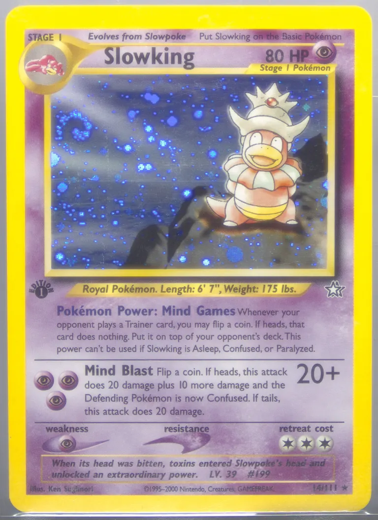 Slowking card photo