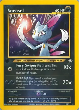 Sneasel card photo