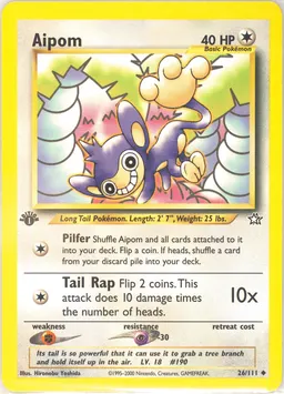 Aipom card photo