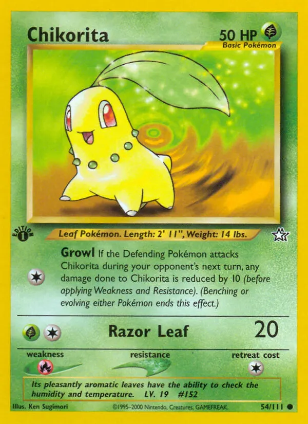 Chikorita card photo