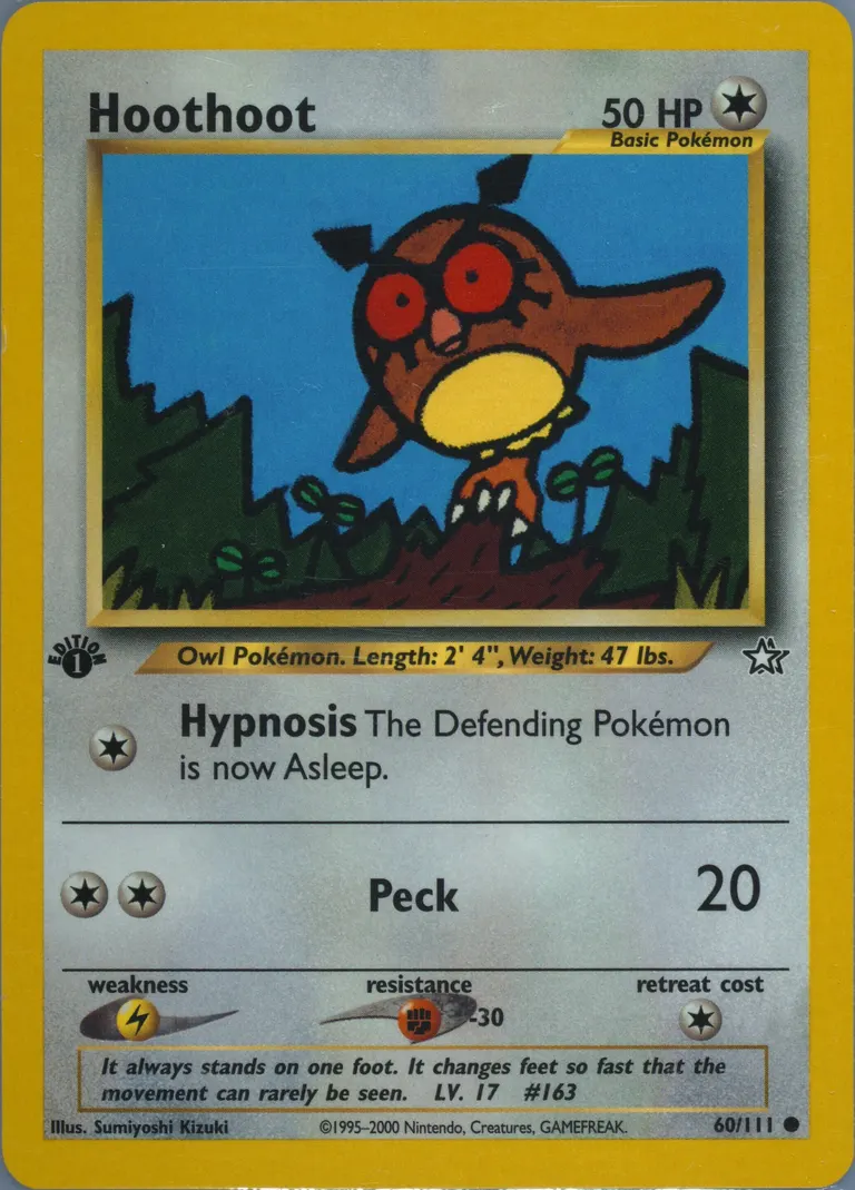 Hoothoot card photo