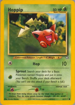 Hoppip card photo
