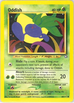Oddish card photo