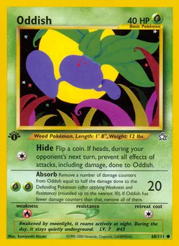 Oddish card photo