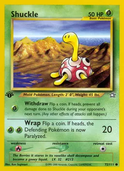 Shuckle card photo