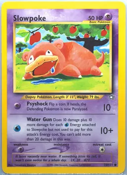 Slowpoke card photo