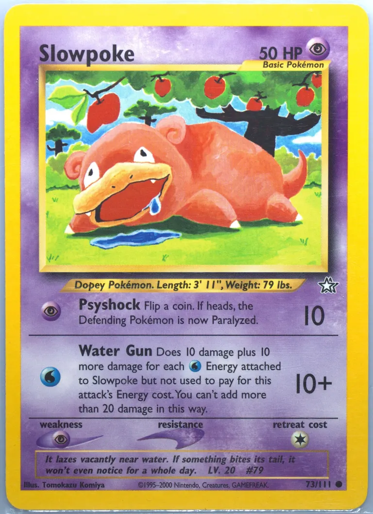Slowpoke card photo