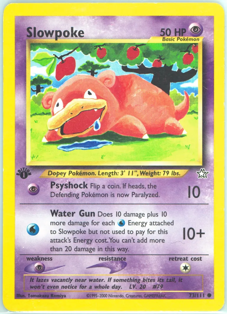 Slowpoke card photo