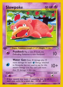 Slowpoke card photo