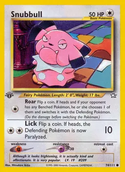 Snubbull card photo