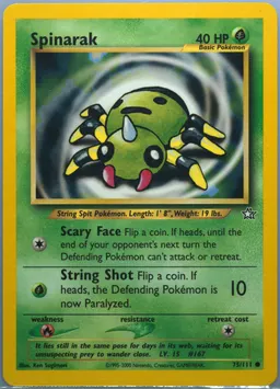Spinarak card photo
