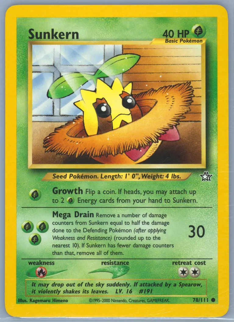 Sunkern card photo