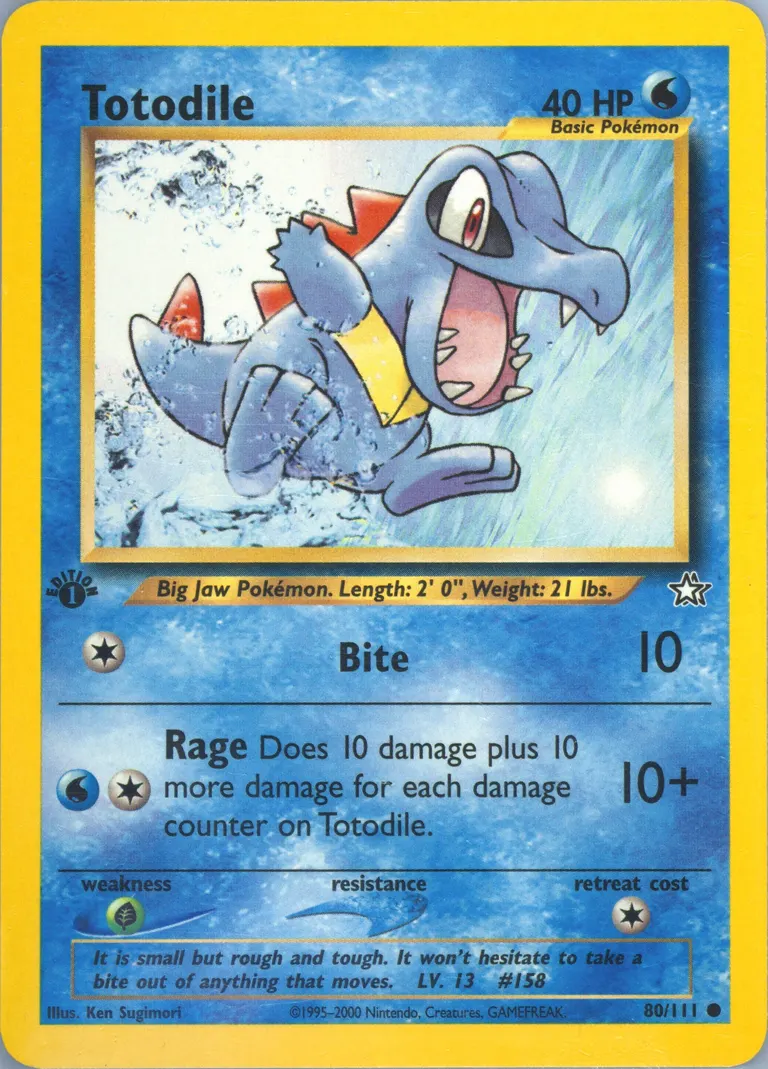 Totodile card photo