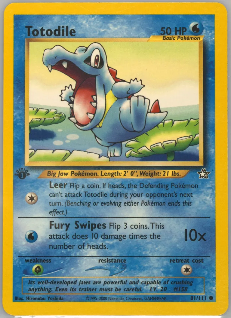 Totodile card photo