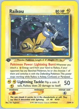 Raikou card photo