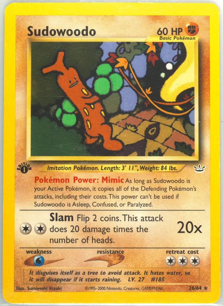 Sudowoodo card photo