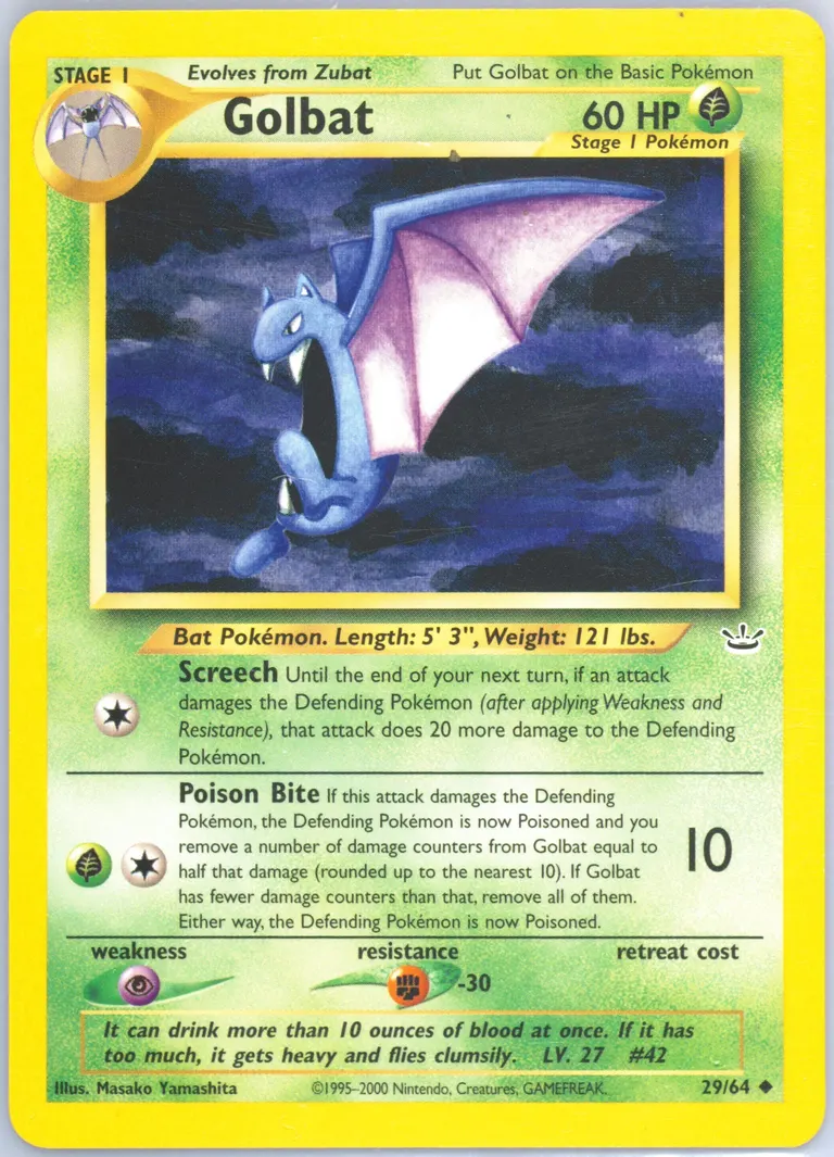 Golbat card photo