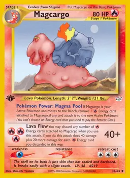 Magcargo card photo