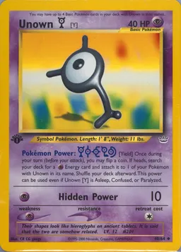 Unown [Y] #40