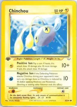 Chinchou card photo