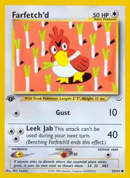 Farfetch'd card photo