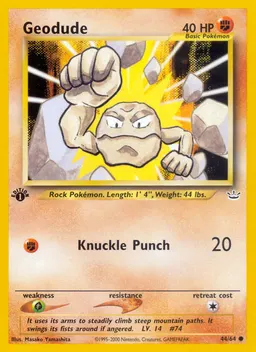 Geodude card photo