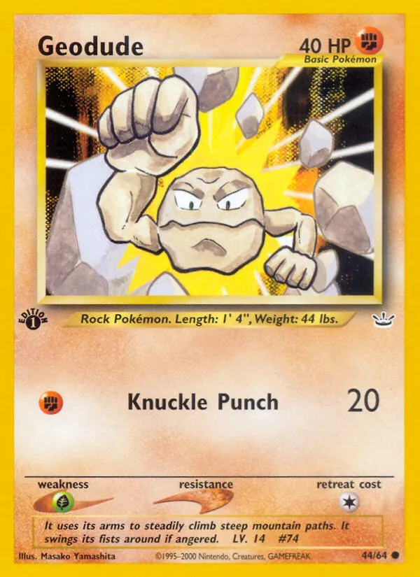 Geodude card photo