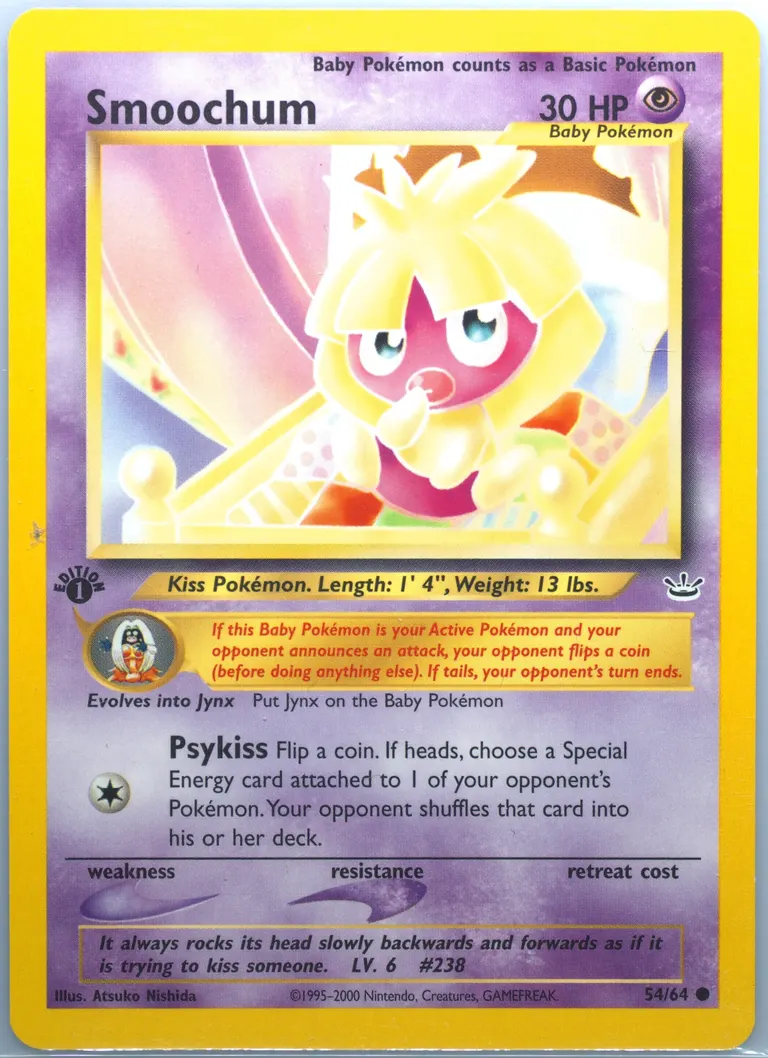 Smoochum card photo