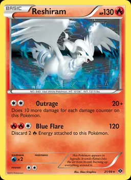 Reshiram card photo