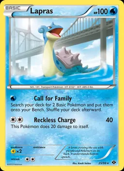 Lapras card photo