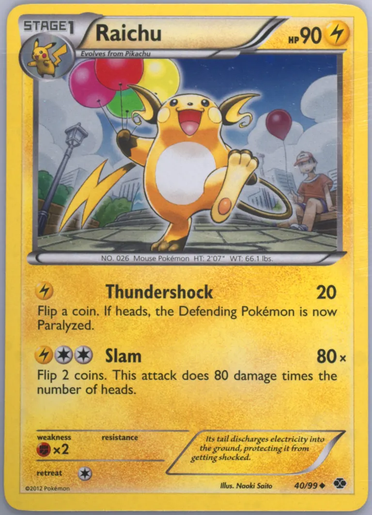 Raichu card photo