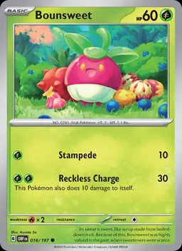 Bounsweet card photo