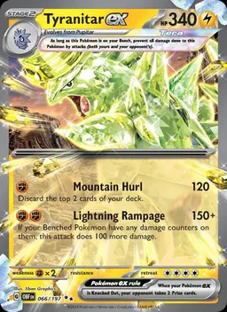 Tyranitar ex card photo