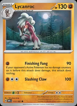 Lycanroc card photo