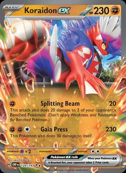 Koraidon ex card photo