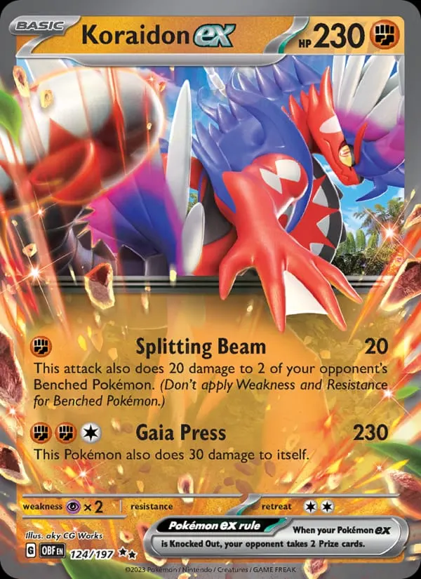 Koraidon ex card photo