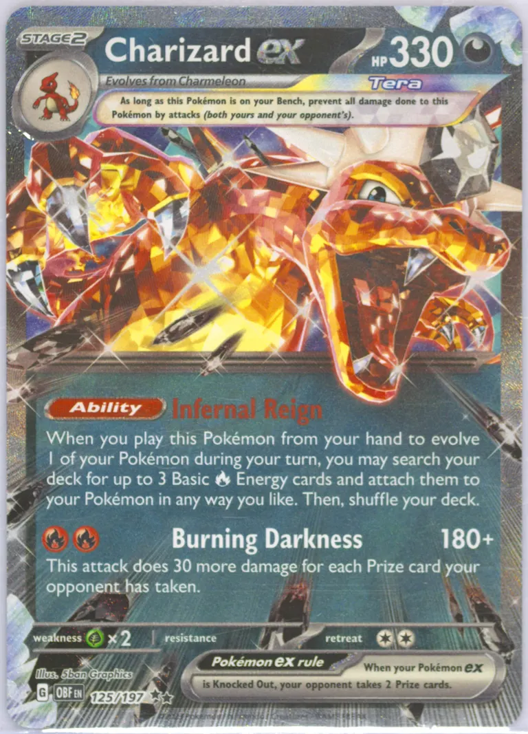 Charizard ex card photo