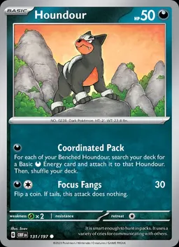 Houndour card photo