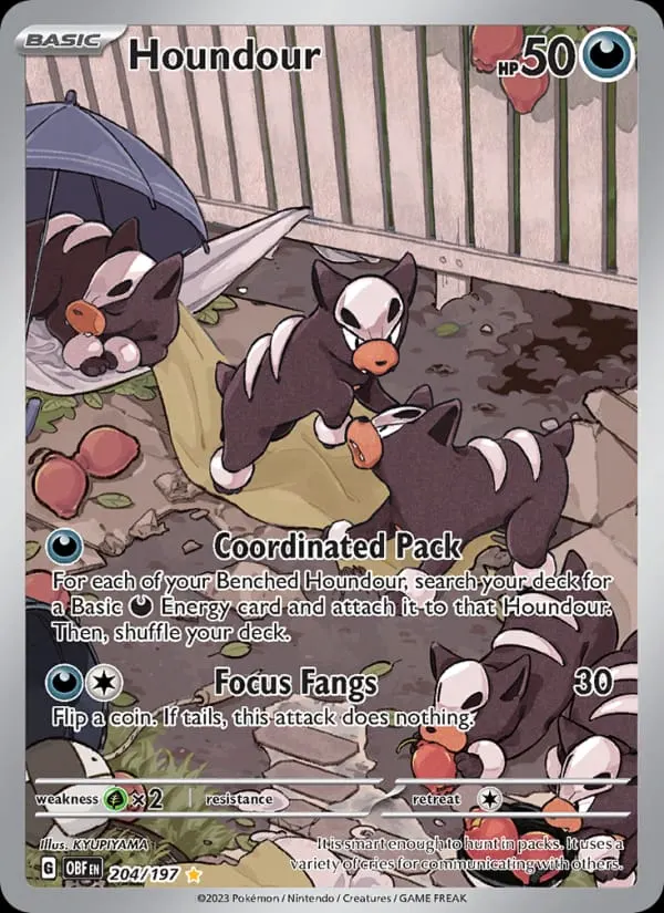 Houndour card photo