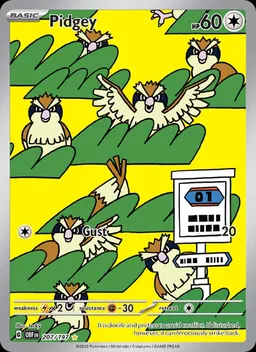 Pidgey card photo