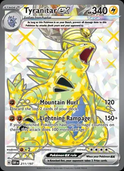 Tyranitar ex card photo