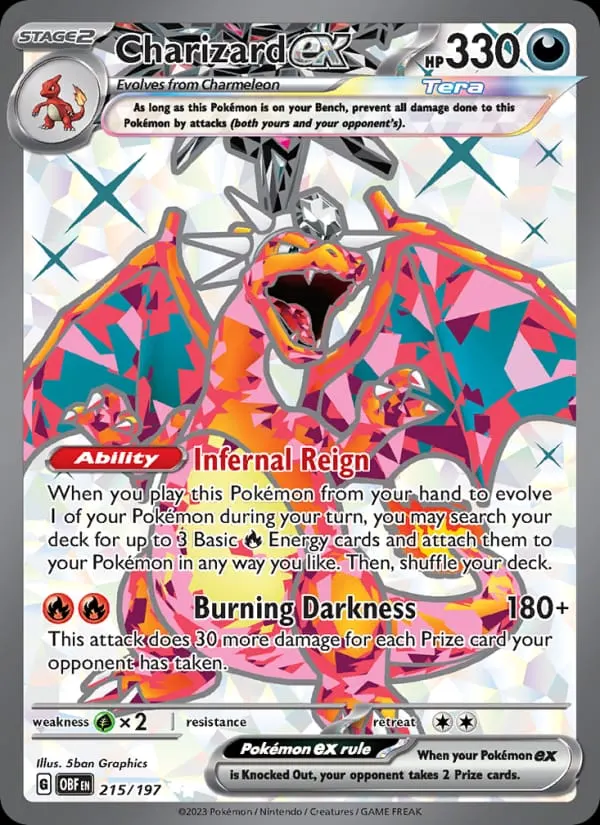 Charizard ex card photo