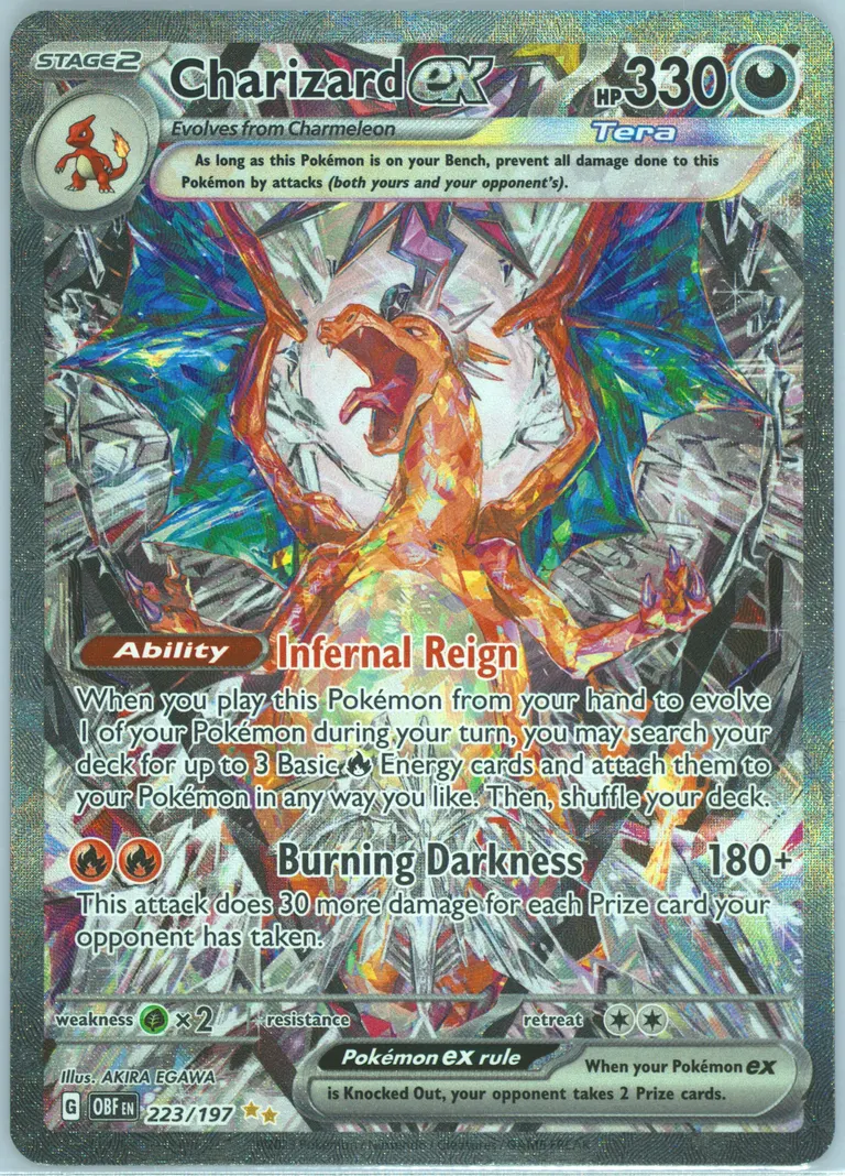 Charizard ex card photo