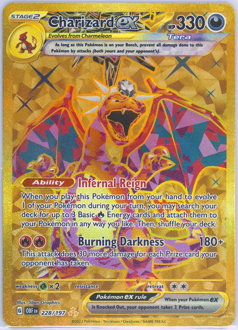 Charizard ex card photo